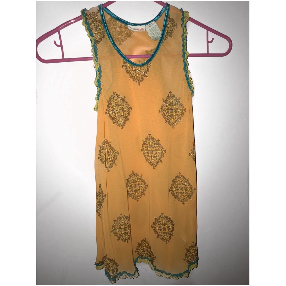 Girls gold tank top